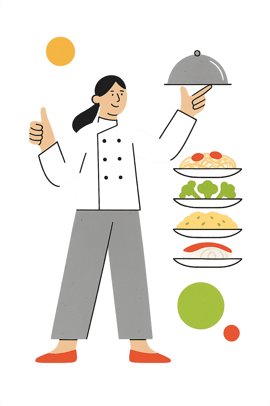 caterer cartoon